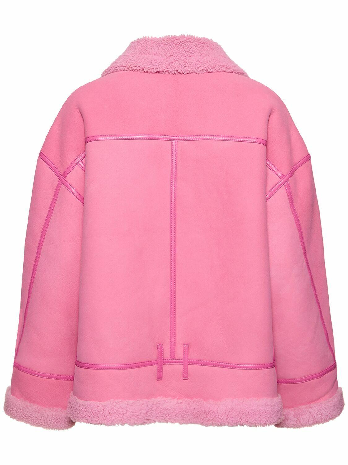 DAVID KOMA - Suede Shearling Jacket David Koma