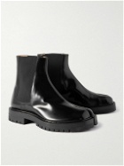 Maison Margiela - Tabi Patent-Leather Chelsea Boots - Black