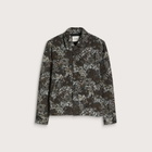Les Deux Men's Rose Jacquard Overshirt in Dark Sand