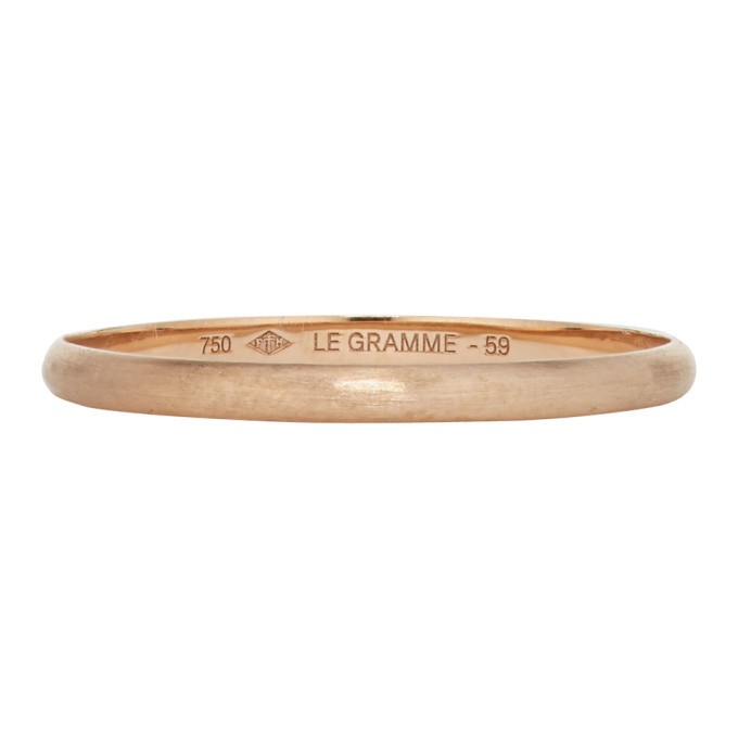 Photo: Le Gramme Copper Brushed Le 1 Gramme Wedding Ring