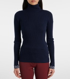 Goldbergh Mira ribbed-knit turtleneck ski top