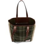 JW Anderson Green Tartan Belt Tote