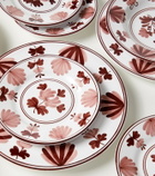 Cabana Blossom set of 2 ceramic dessert plates