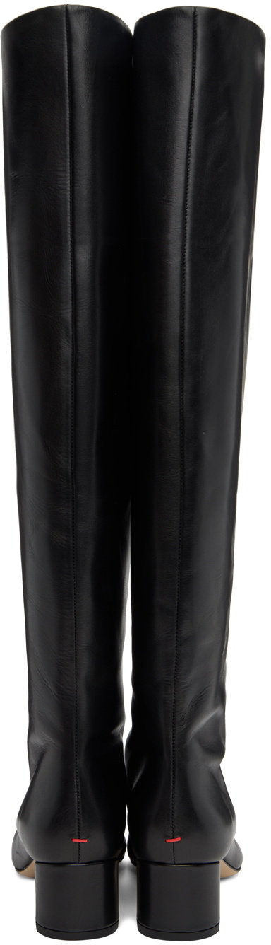 Aeyde Black Willa Over-Knee Boots Aeyde