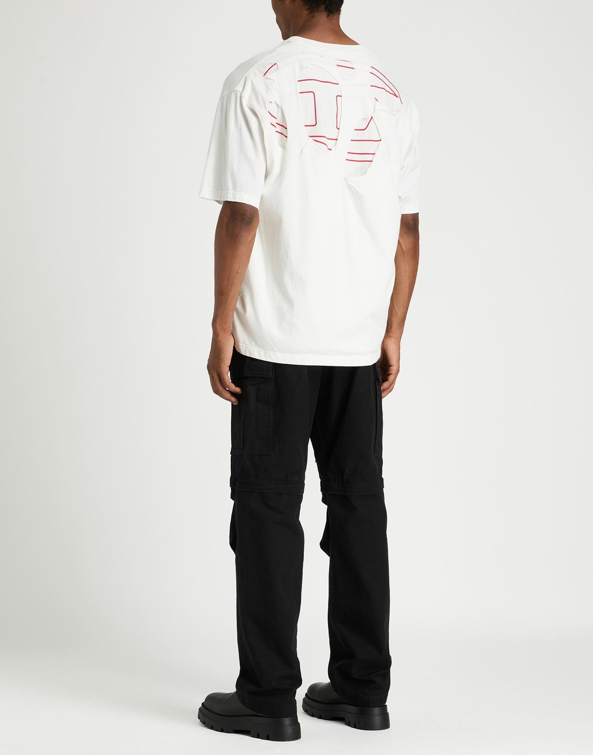 Diesel Mens T-shirt in Off white