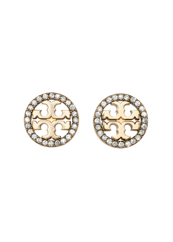 Photo: Tory Burch Pavé Necklace and Earrings Set - Gold - One Size