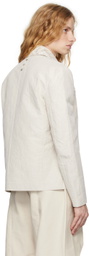 CARNET-ARCHIVE Off-White Distressed Wall Jacket