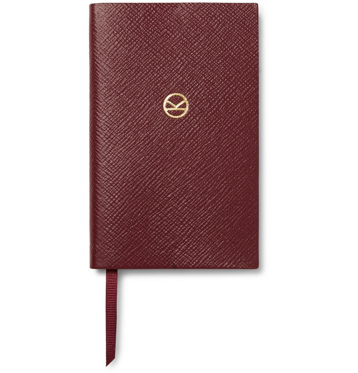 Kingsman - Smythson Panama Cross-Grain Leather Notebook - Burgundy