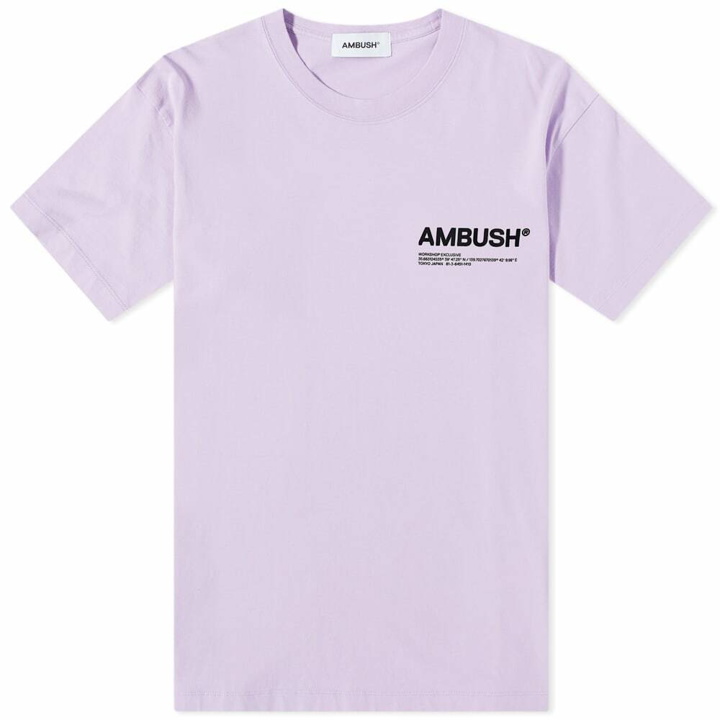 Photo: Ambush Men's Workshop Logo T-Shirt in Lavender