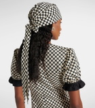 Valentino Escape polka-dot cotton and silk head wrap