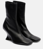 Dries Van Noten 75 leather ankle boots