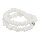 Dsquared2 White Shell Double Wrap Bracelet