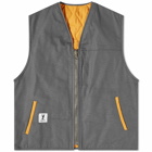 Fucking Awesome Men's Reversible Utility Vest in Yellow/Grey