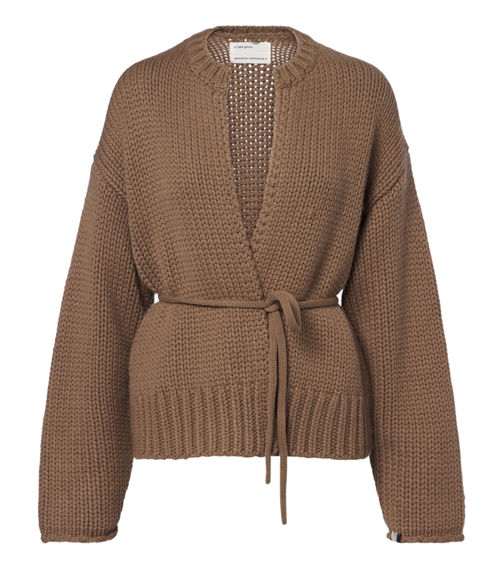 Photo: Extreme Cashmere N°384 Ginza cashmere wrap cardigan