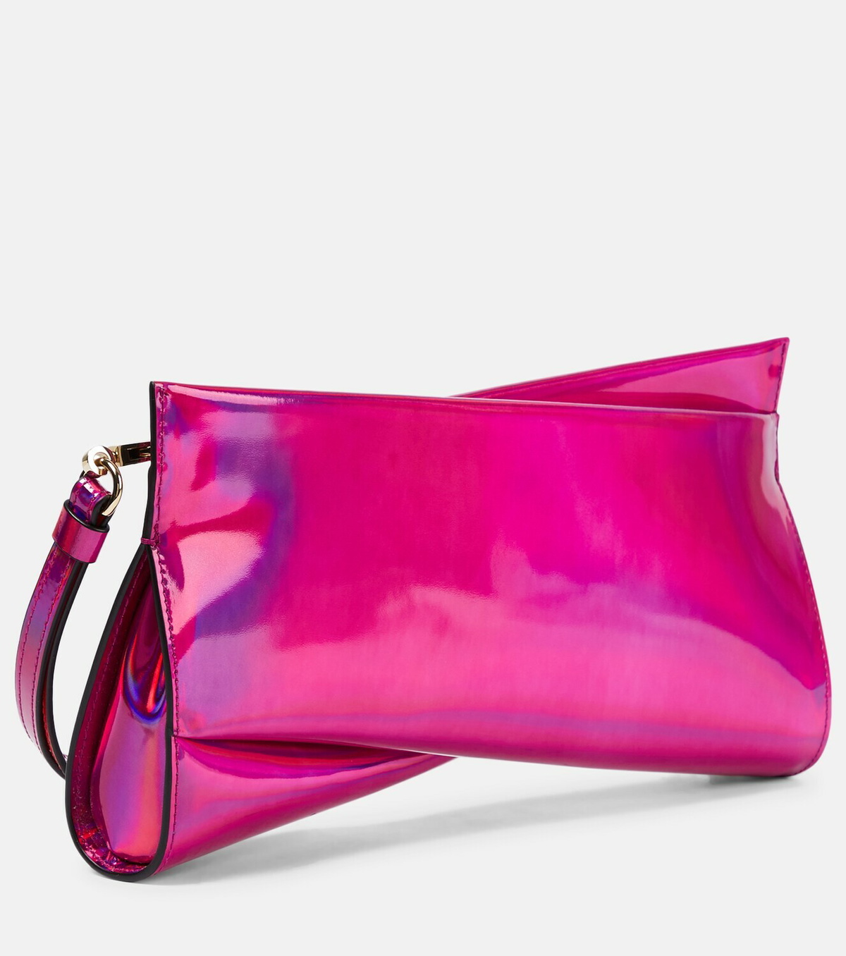 Christian Louboutin☆Loubitwist メタリック バック♪送料込 Loubitwist - Clutch - Patent leather - Black - Christian