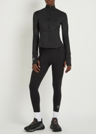 Adidas X Stella Mccartney Training Stretch-jersey Midlayer Jacket Black