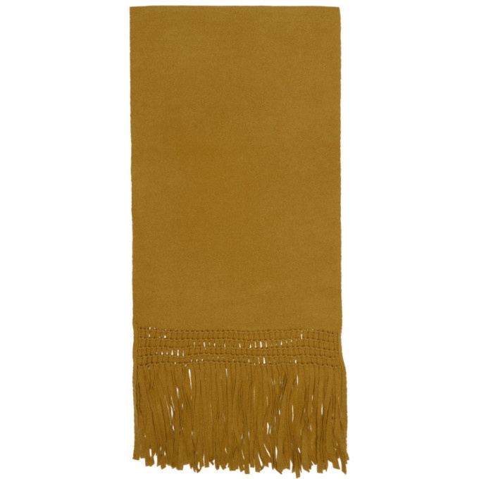 Photo: BED J.W. FORD Yellow Fringe Scarf
