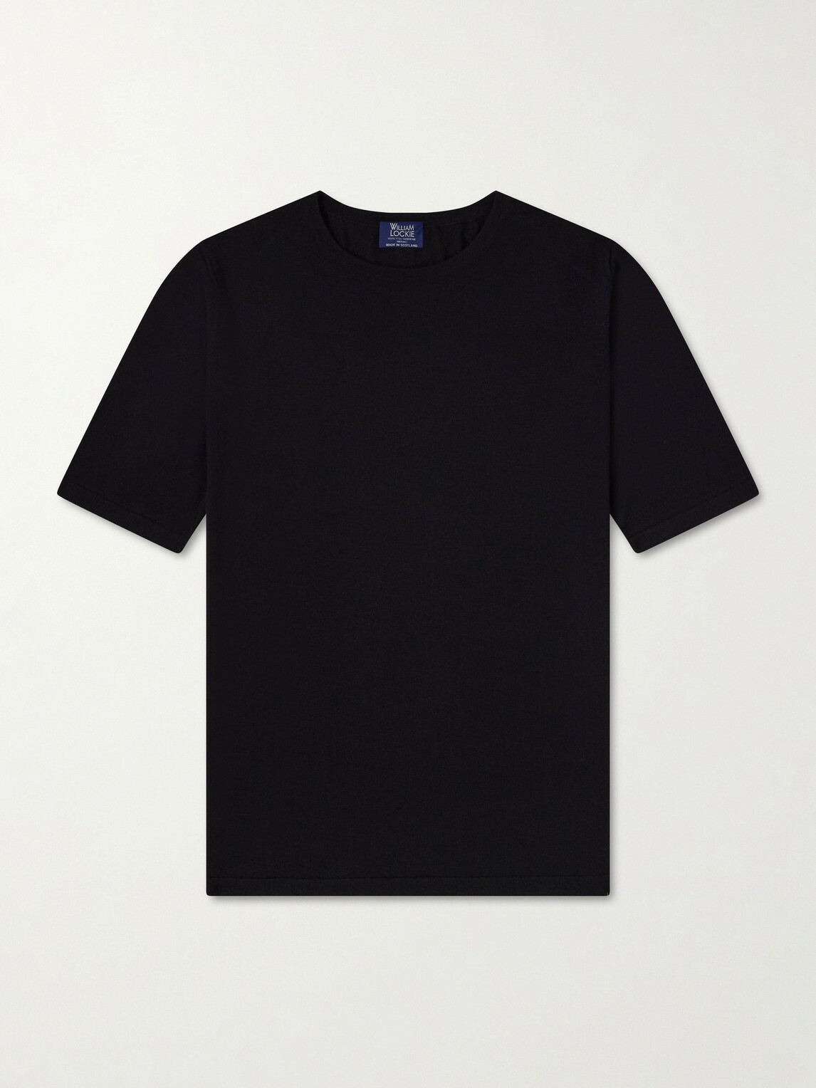 William Lockie - Virgin Wool T-Shirt - Black