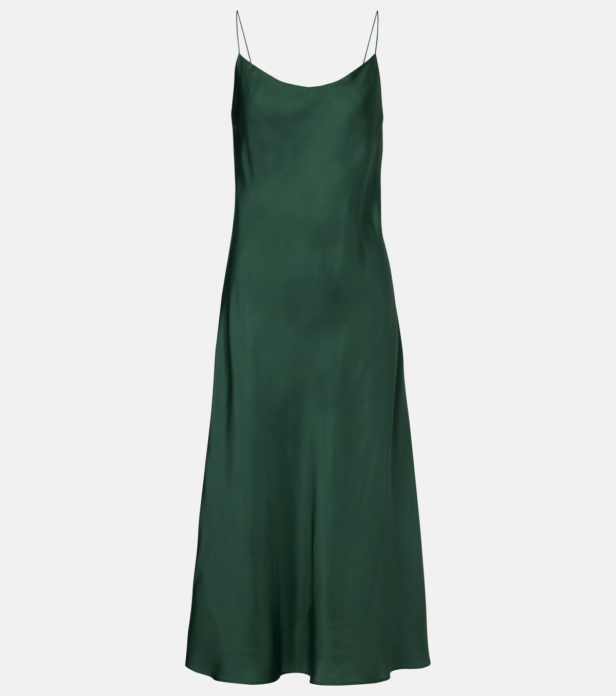 Asceno Lille silk twill slip dress