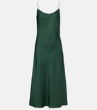 Asceno Lille silk twill slip dress