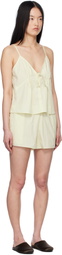 Deiji Studios Yellow Placket Pyjama Set