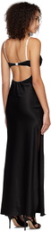 Anna October Black Waterlily Maxi Dress