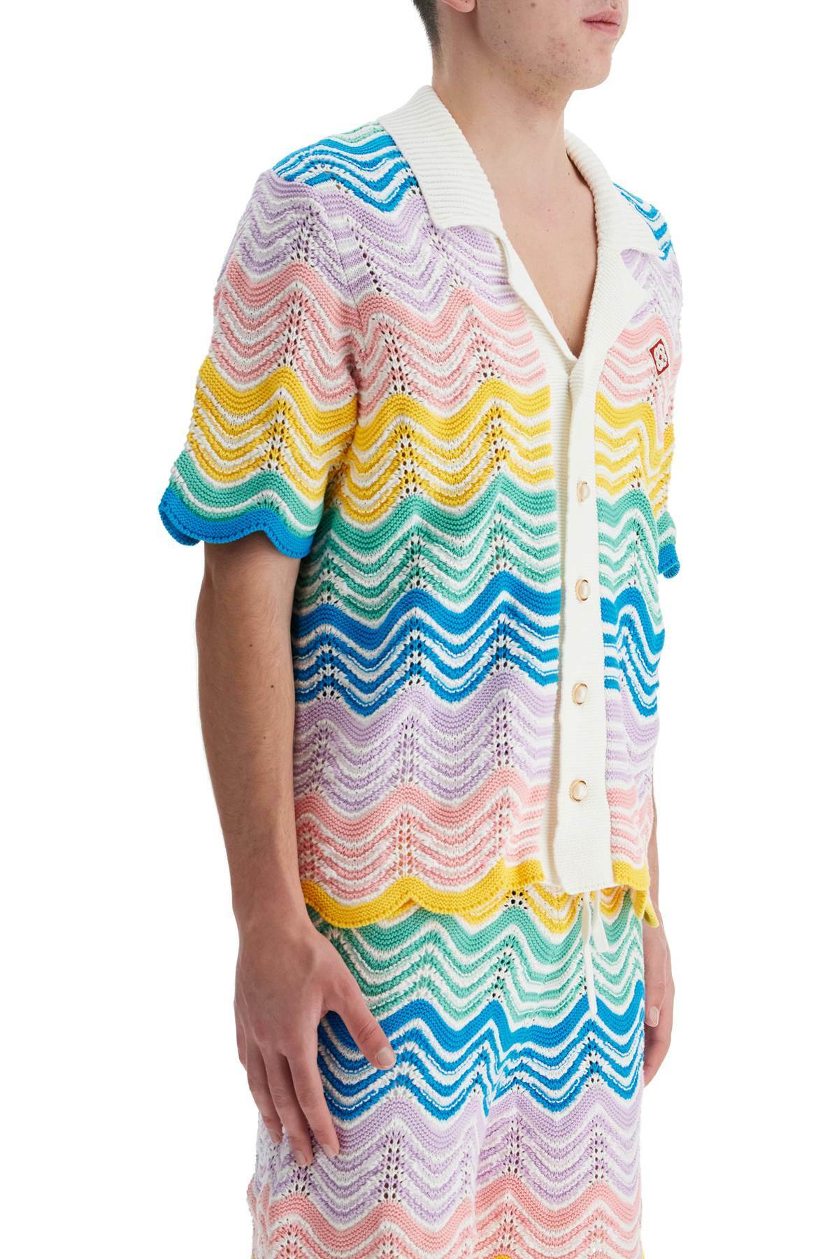 CASABLANCA gradient wave knit shirt Multicolor Casablanca