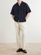 Kaptain Sunshine - Cotton and Silk-Blend Shirt - Blue