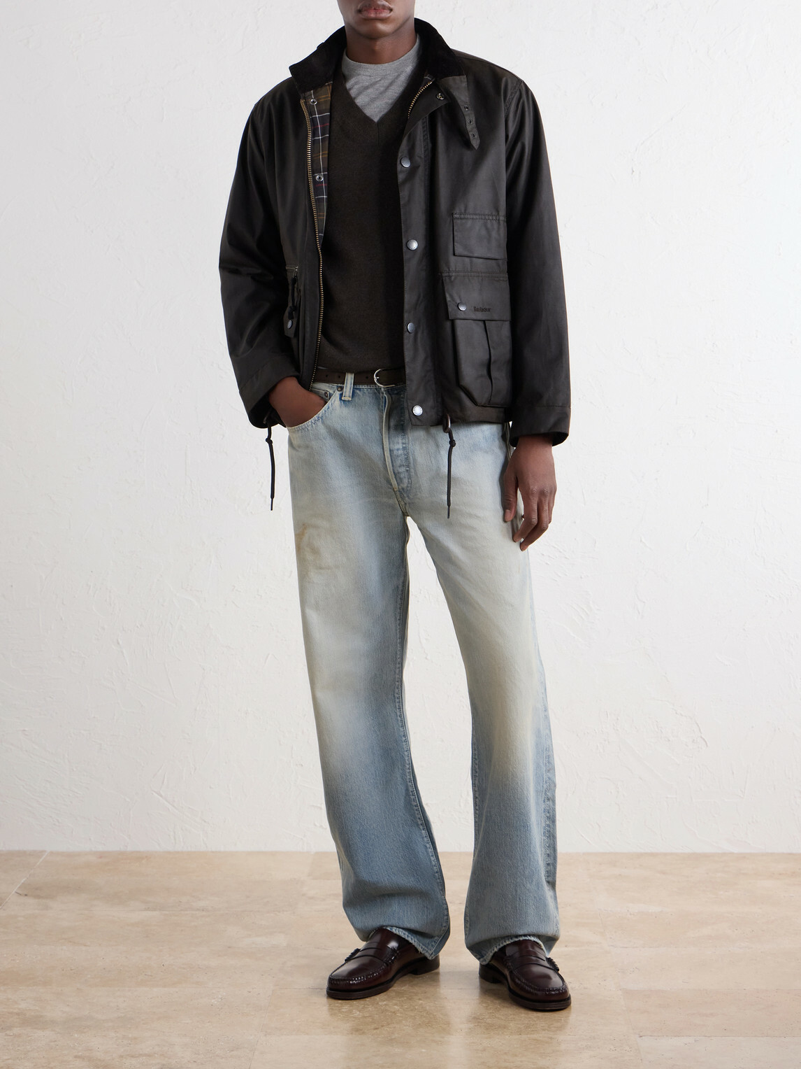 FULLCOUNT - Straight-Leg Distressed Jeans - Blue