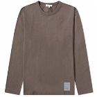 Norse Projects Men's Long Sleeve Holger Tab Series Reflective T-Shirt in Heathland Brown