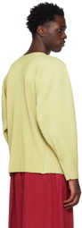 HOMME PLISSÉ ISSEY MIYAKE Beige Monthly Color January Long Sleeve T-Shirt