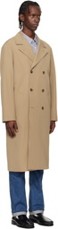 A.P.C. Beige Croisé Coat