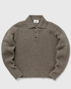 Ami Paris Polo Sweater Beige - Mens - Pullovers