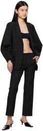 BEVZA Black Square Cigarette Trousers