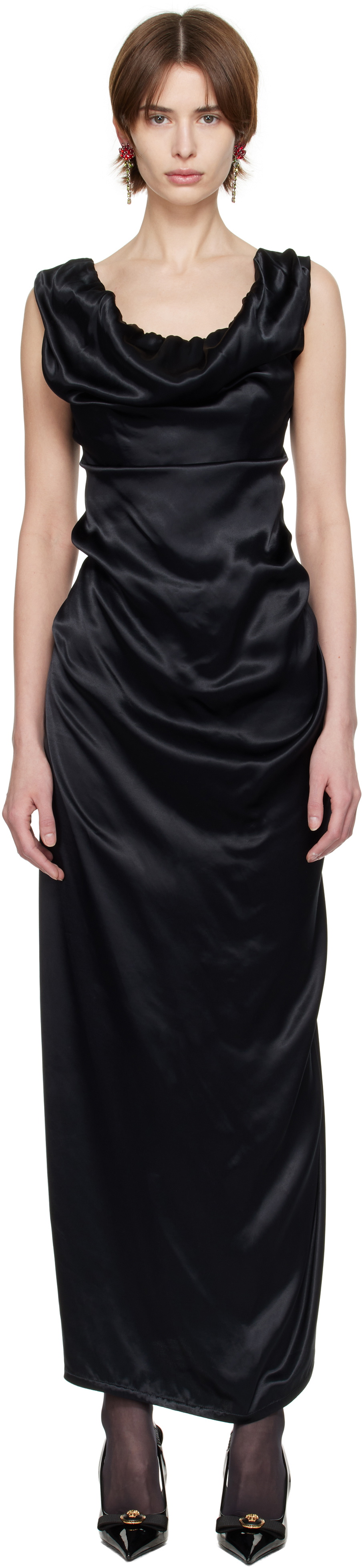 VIVIENNE WESTWOOD ワンピース Ginnie draped gown1014718 Ginnie draped gown in beige - Vivienne Westwood | Mytheresa