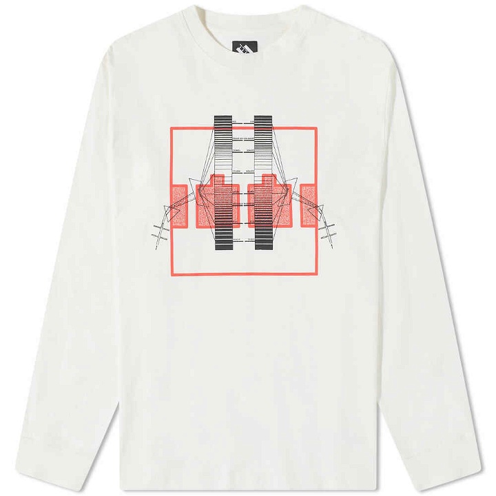 Photo: The Trilogy Tapes Men's Long Sleeve Spectrum Block Filter T-Shirt in White