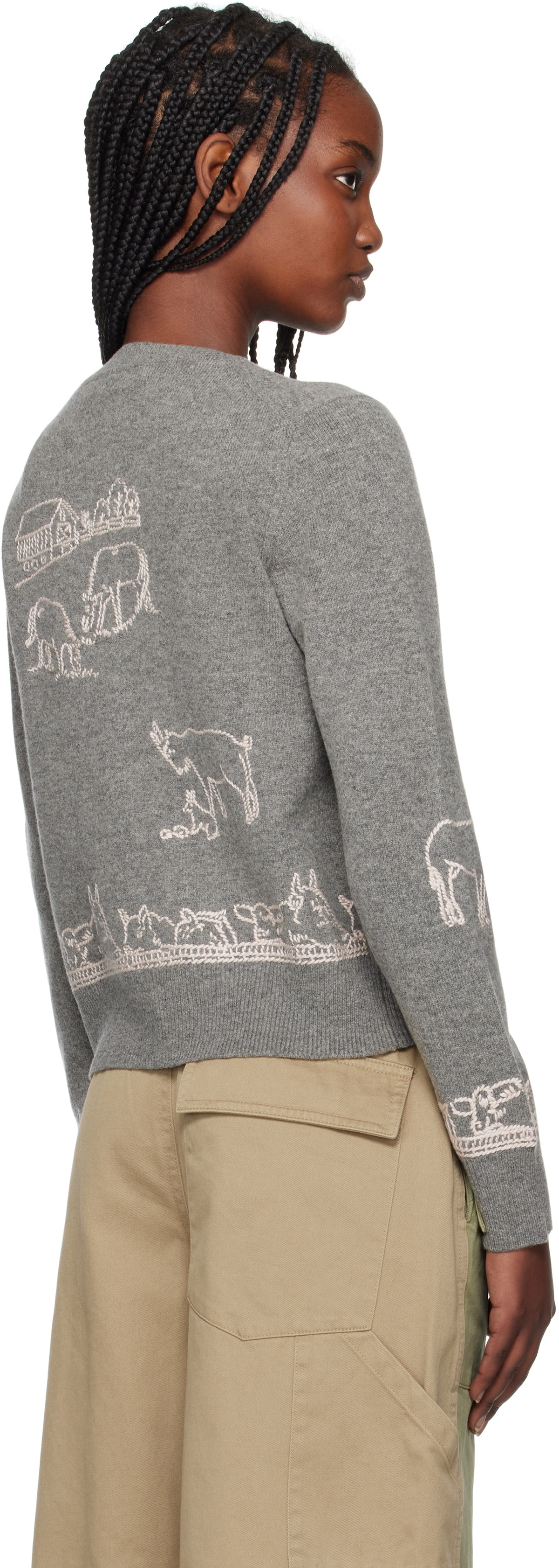 SEA NY Gray Edin Cardigan