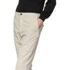 Z Zegna Off-White Corduroy Long Sport Trousers