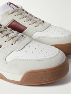 Tod's - Mesh-Trimmed Leather and Suede Sneakers - White
