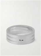 Le Gramme - 7g Punched Ribbon Recycled Sterling Silver Ring - Silver