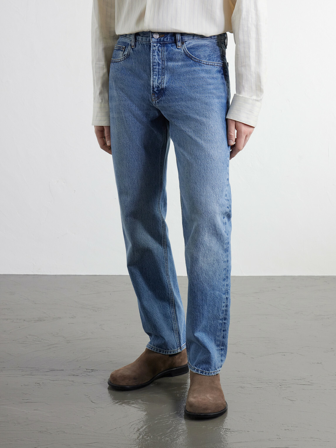 FRAME - The Classic Straight-Leg Jeans - Blue