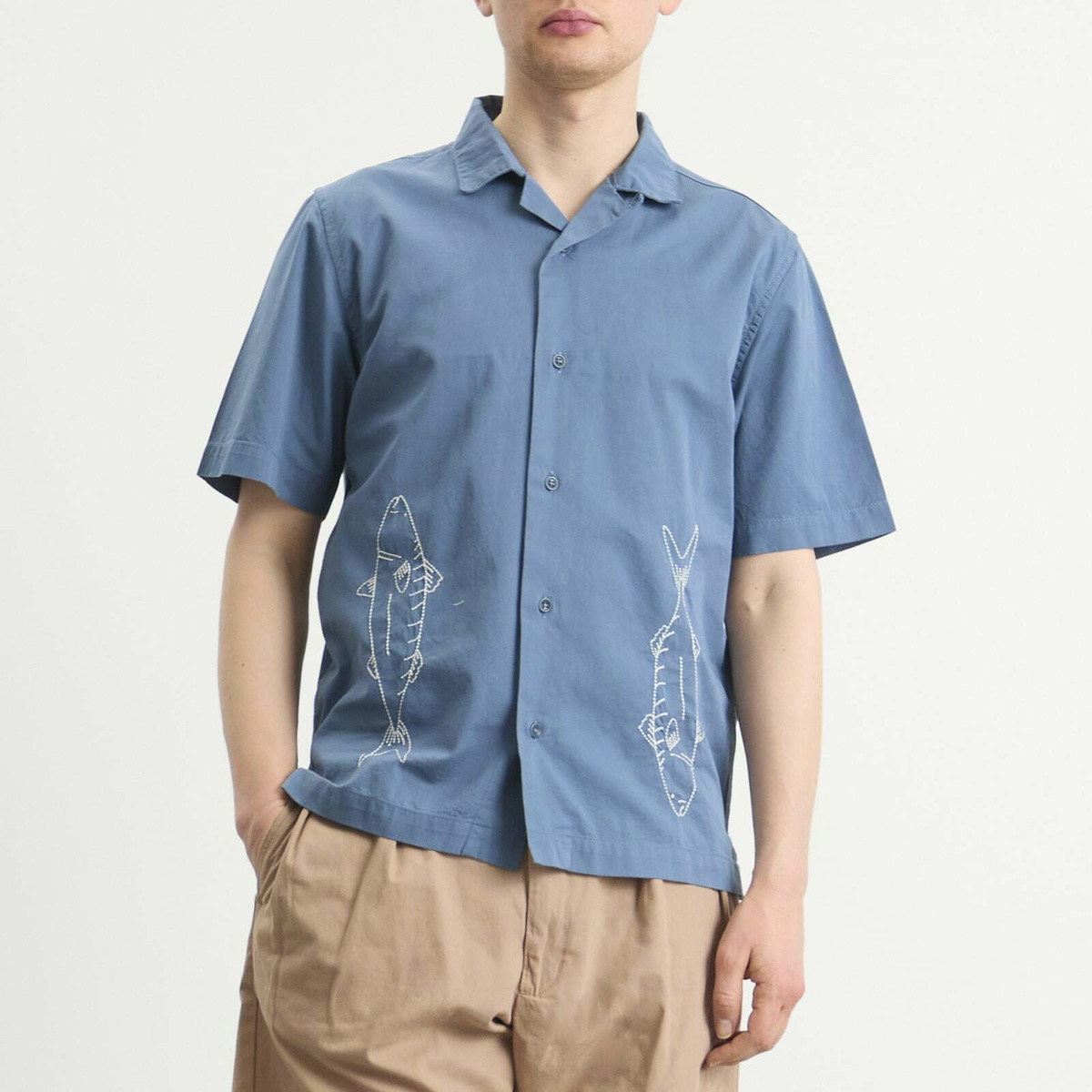 Service Works Men's Mackerel Shirt in Slate