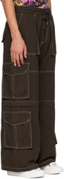 Dolce & Gabbana Brown Bellows Pocket Cargo Pants
