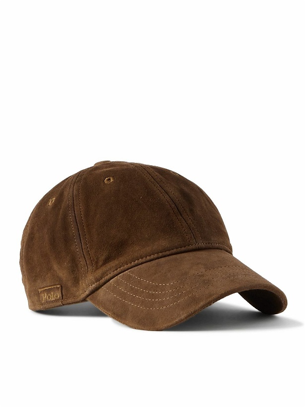 Photo: Polo Ralph Lauren - Logo-Embroidered Washed-Suede Baseball Cap