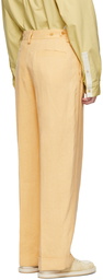 Jacquemus Yellow 'Le Pantalon Novi' Trousers