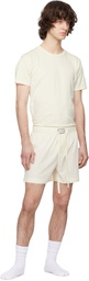 Entire Studios Off-White Pajama Shorts