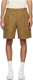 A.P.C. Tan Pleated Shorts