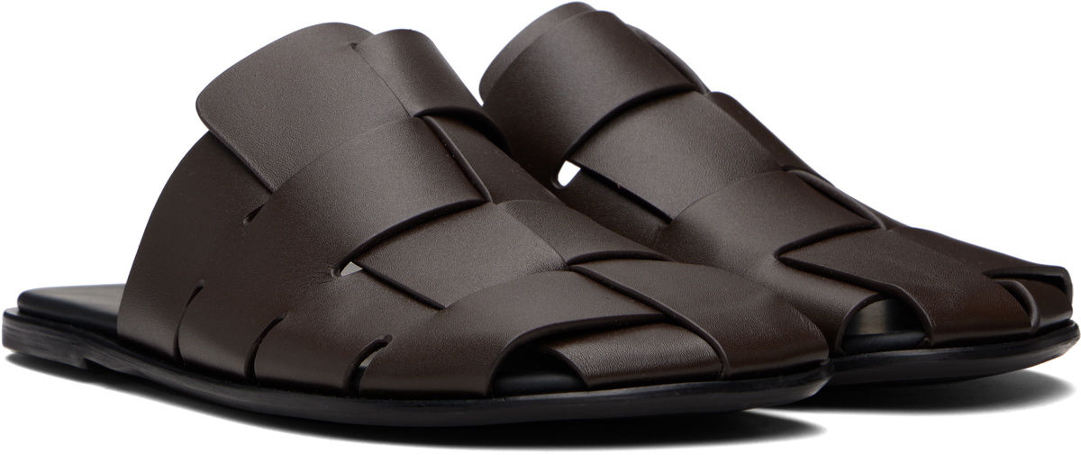 HEREU Brown Dira Slim Slip-on Loafers