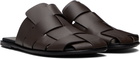 HEREU Brown Dira Slim Slip-on Loafers