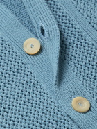 Piacenza Cashmere - Crochet-Knit Cotton Shirt - Blue